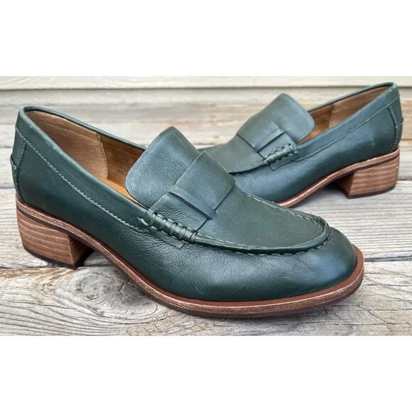 Kork-Ease Kya Women's 6M Heeled Loafers Shoes - Green - Picture 1 of 14
